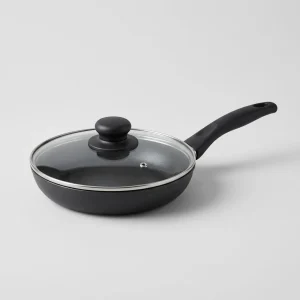 Non-Stick Fry Pan with Lid, 7 in