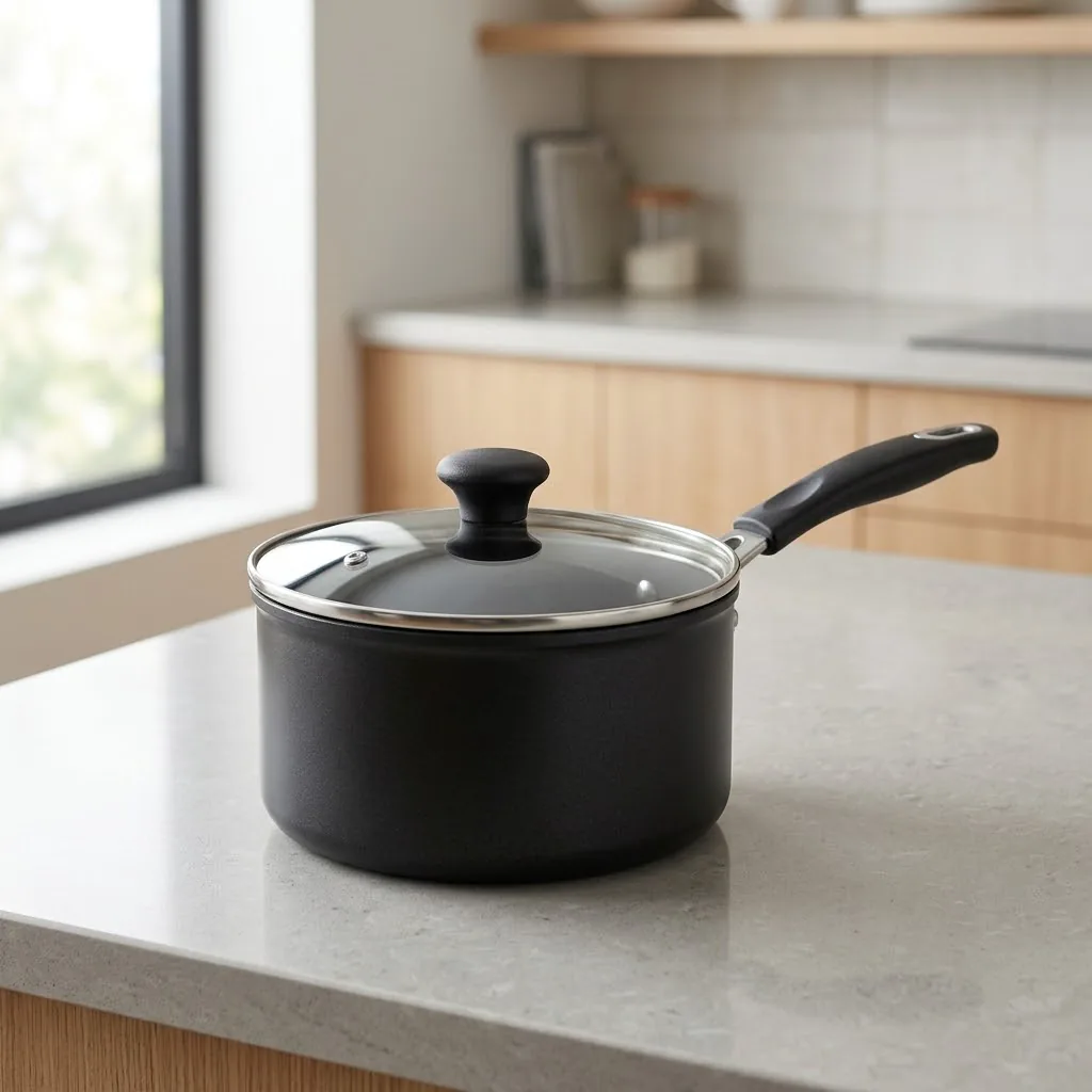 Non-Stick Saucepan with Lid, 2 Qt – life
