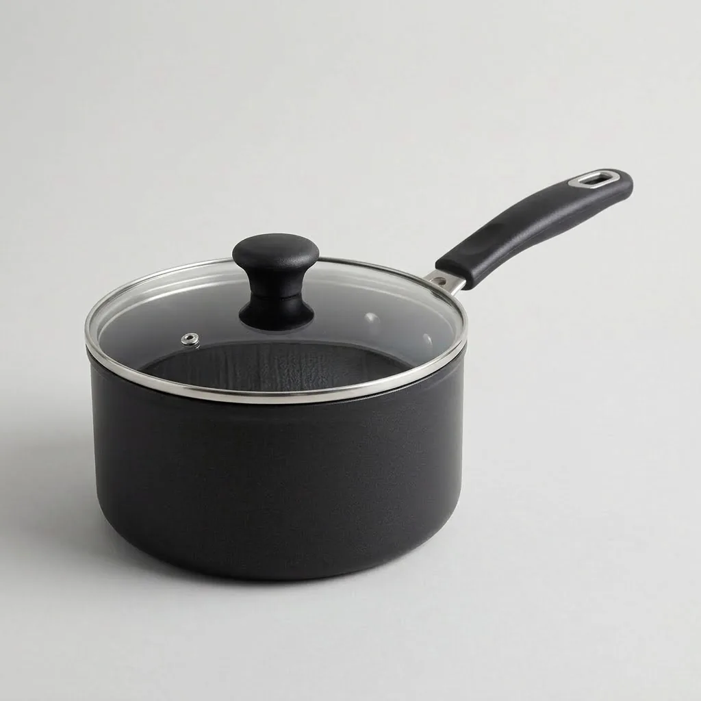 Non-Stick Saucepan with Lid, 2 Qt