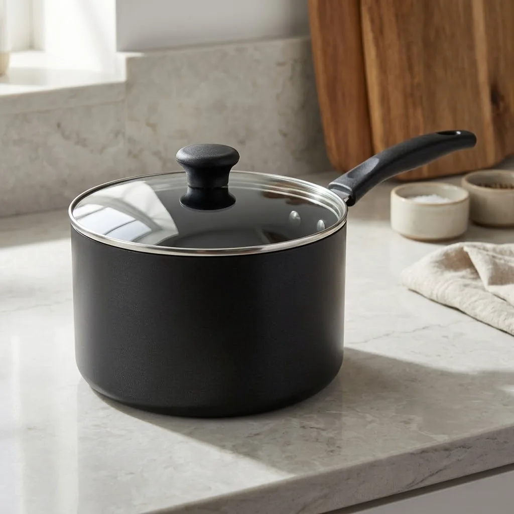 Non-Stick Saucepan with Lid, 3 Qt – life